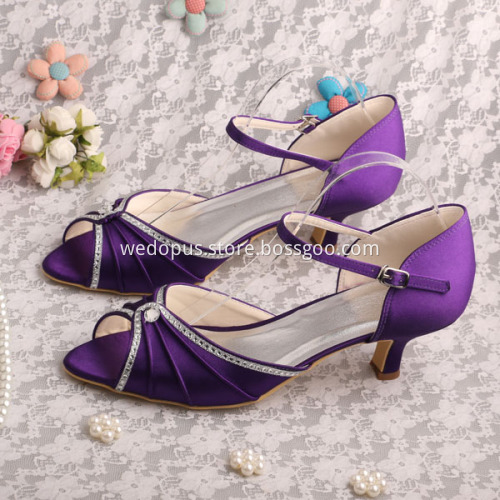 Silver Evening Shoes Low Heel Sandals